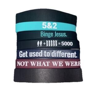 The Chosen - Wristbands 2.0 - Pack of 5 Silicone Bracelets